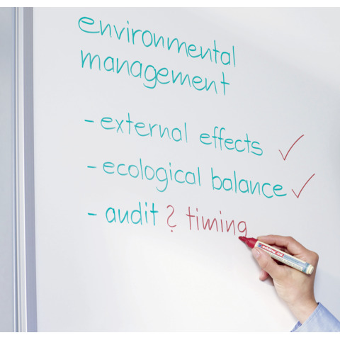 Marcatore per lavagne bianche Edding 28 EcoLine punta tonda - tratto 1,5-3 mm blu - 4-28003